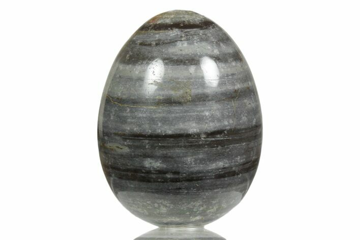 Polished Banded Shale Egg - New Mexico #356258